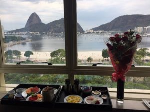 café da manhã no quarto, hotel Yoo2, Rio de Janeiro