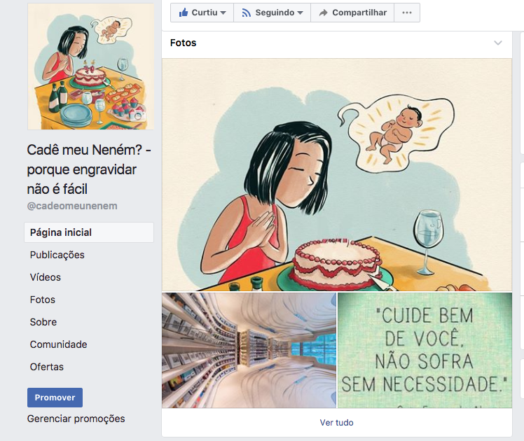 Cadê Meu Neném? no Facebook